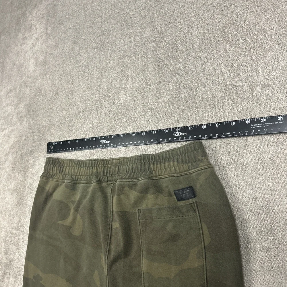 Abercrombie & Fitch Mens Camo Jogger Sweatpants Green Camouflage Medium Zip Legs